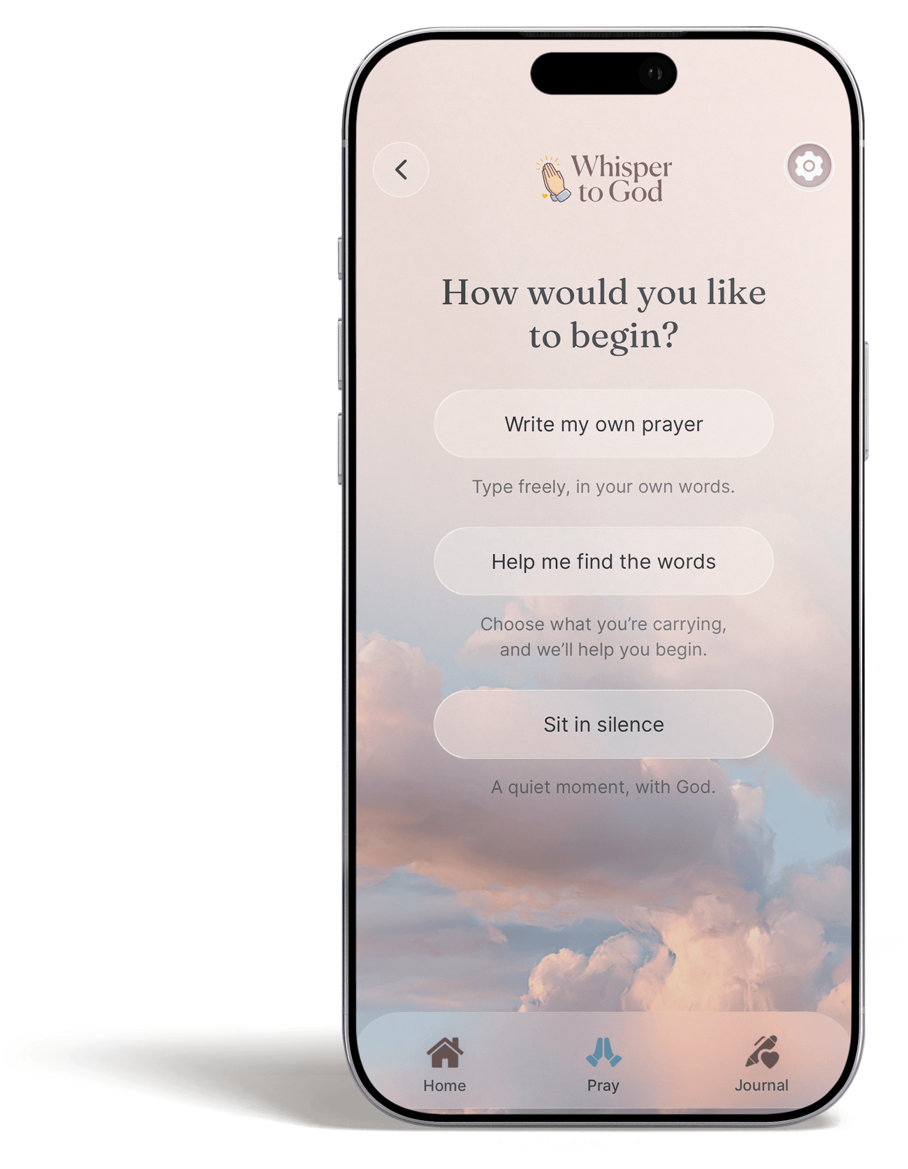 Whisper to God app preview